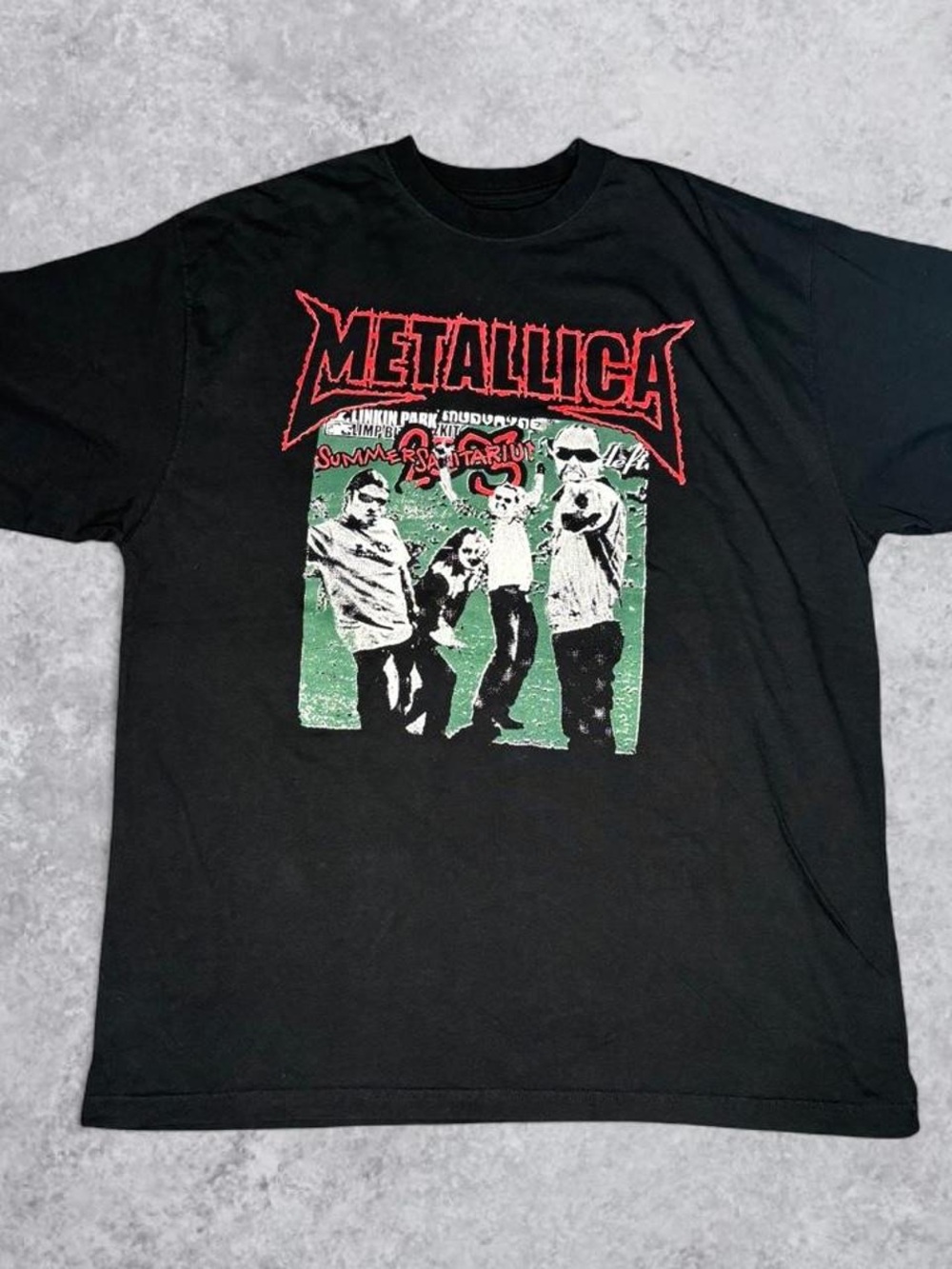 Vintage 2003 Metallica Summer Sanitarium Tour Tshirt XL